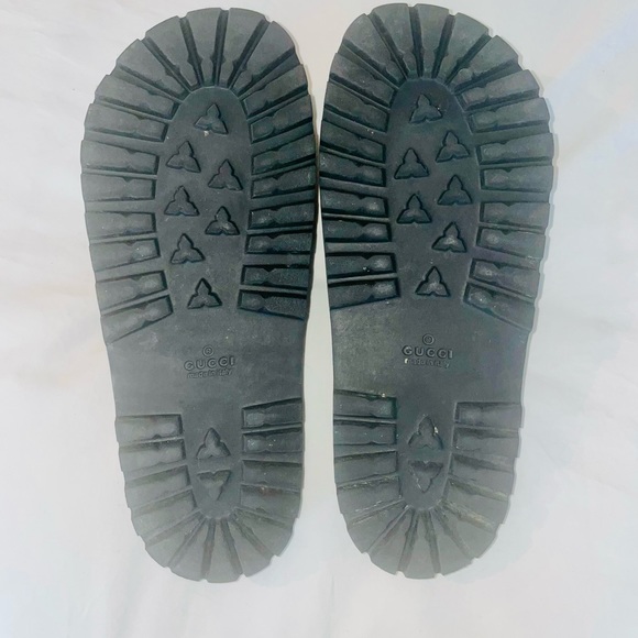 MEN'S GUCCI WEB RUBBER SLIDE SANDAL - Picture 5 of 8